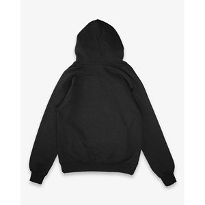 Custom <b>Black</b> Heavyweight Fleece Pullover Hoodie Letter Print Drop Shoulder Streetwear <b>Sweatshirts</b> Made in Pakistan - Product Image 2