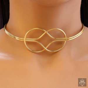 สร้อยโช้คเกอร์ประดับทองป้องกันการเสื่อมเสีย - Product Image 3