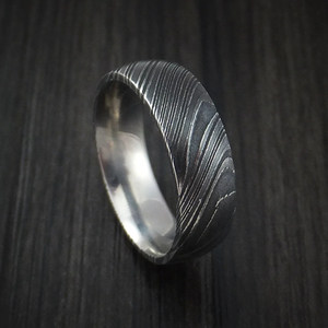 Anillo de Acero de Damasco, Joyería Hecha a Mano para Hombres y Mujeres, para Bodas, Compromisos, Aniversarios y Ocasiones Especiales - Product Image 6