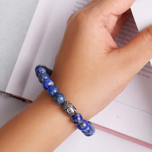 High Quality Lapis lazuli <b>Beads</b> Buddha <b>Bracelet</b> Romantic Gift Fashion Charm Jewelry for <b>Men</b> Women Energy Meditation - Product Image 4