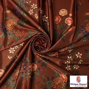 Premium Japan Satin Textile Supplier Custom Printed Fabric for Bridal Fashion Apparel Home Décor Wholesale Export - Product Image 3