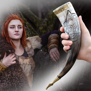 Corne à boire en plastique sur mesure, best-seller, faite à la main, style Viking, pour boire de la bière, à prix avantageux - Product Image 1