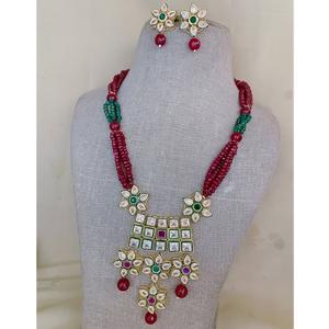 Conjunto de Collar Largo con Piedras de Moissanita Chapadas en Oro de Alta Calidad y Glamuroso Aspecto de Diamante, con Pendientes, Joyería de Diseño para Mujer, para Bodas y Fiestas - Product Image 2