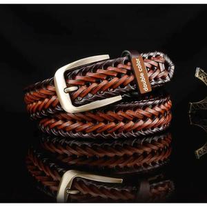 Cinturones de cuero para hombre a la moda con hebilla metálica, ligeros, resistentes al agua, cinturón de cuero puro hecho en India. - Product Image 5