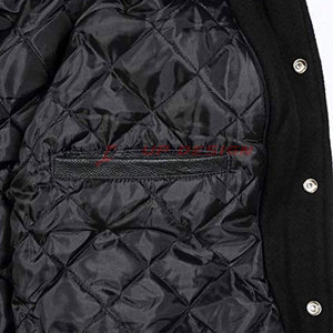 Veste Letterman sur mesure en promotion – Logo personnalisé, col montant, veste d'hiver respirante et écologique de haute qualité pour homme - Product Image 6