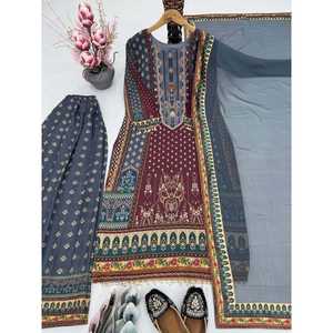 Ensemble de costume Salwar à impression numérique pour femmes - Product Image 4