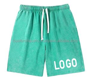 Hot Sale <b>Men</b> Vintage Acid Washed 100% Cotton <b>Shorts</b> Europe Leisure Sportswear Casual Outdoor <b>Woven</b> <b>Shorts</b> for <b>Men</b> - Product Image 2