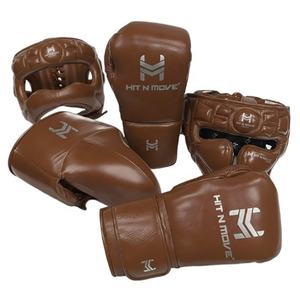 Conjunto de Entrenamiento Profesional de Primera Calidad con Cierre de Cordones, Logotipo Personalizado OEM, Guantes de Piel de Vacuno Genuina - Product Image 3