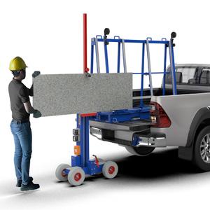 Carro de Aluminio con Cuatro Ruedas AUSAVINA EZ-PRO AEWC450-M2, Color Azul Oscuro, Ajustable y Móvil, con Garantía de 1 Año para Transportar Piedras - Product Image 4