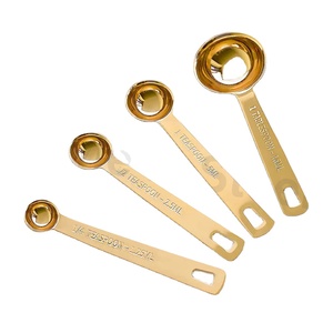 Cuchara medidora digital Set Cocina Herramienta de metal Juego de tazas medidoras ovaladas de acero inoxidable a precio mayorista - Product Image 1