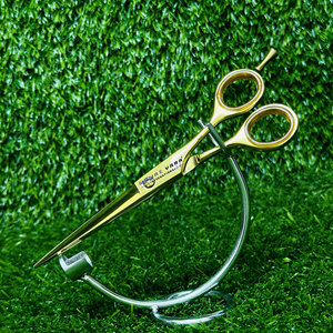 กรรไกรตัดผมสแตนเลสระดับมืออาชีพสำหรับร้านทำผมและร้านตัดผมชาย พร้อมใบมีดคม - Product Image 5