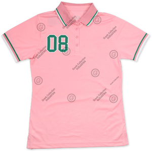 Camiseta Polo Negra para Mujer de la Hermandad AKA, Manga Corta, con Escudo Bordado, Informal, Prenda Griega, Elegante y Transpirable - Product Image 2