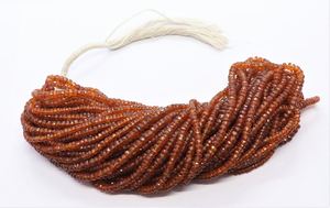 Perles Rondelles Facettées en Kyanite Orange Naturelle AAA 3,5-5,5 MM, Perles Rondelles en Pierre Précieuse Kyanite Orange 15 Pouces, Perles Facettées en Kyanite - Product Image 5