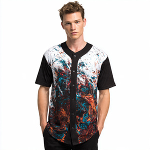 High-Quality Sublimated Baseball Jerseys Full Sleeve Men's Elastic Athletic Wear No-Fade Custom Team Uniforms Uniforms Apparel - Product Image 4