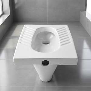 Eastern Medium Deep White <b>Ceramic</b> Squatting <b>Pan</b> Orissa WC Toilet Floor Mount Sanitary Ware Factory Export - Product Image 3