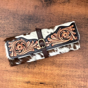 ที่เก็บเครื่องประดับกระเป๋าหนังวัวแบบพับได้ปรับแต่งได้ที่เก็บเครื่องประดับกระเป๋าแบบพกพา - Product Image 2