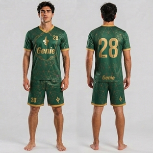 Kit d'équipe sportive haut de gamme avec tissu polyester respirant pour les jeunes et les joueurs adultes, uniforme de football pour les séances d'entraînement - Product Image 5