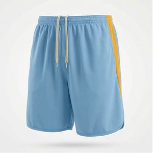 กางเกงฟุตบอลชายหญิง ดีไซน์ใหม่ พิมพ์ชื่อและหมายเลขได้ น้ำหนักเบา แห้งเร็ว ระบายอากาศได้ดี ผลิตจากโพลีเอสเตอร์ 100% - Product Image 1