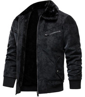 Blouson Bomber Matelassé Noir en Peau de Mouton pour Femme, Manches Longues, Capuche à Bordure Fourrée, Fermeture Éclair, Coupe-Vent Hiver, Tissu Mémoire Uni