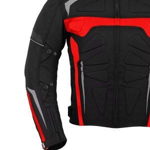 Men's Breathable Cardura Motorbike <b>Racing</b> <b>Jacket</b> High Quality Customizable Full Sleeve Riding Wear Black & Red Cadura <b>Jacket</b> Men - Product Image 3