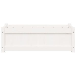 2 pezzi di legno massiccio bianco pino eleganti fioriere da giardino vasi da fiori e fioriere - Product Image 6