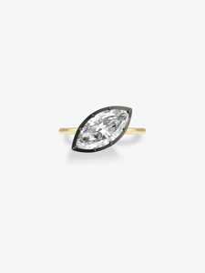 แหวนเพชรหมั้น 3.5 กะรัต ทองคำแท้ 14k รับรองโดย IGI ประกายระยิบระยับทรงมาร์คีส์ เพชรเพาะเลี้ยง ดีไซน์ทันสมัย หรูหรา โดดเด่นไม่เหมือนใคร - Product Image 5