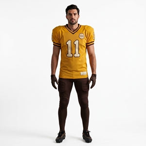 Camiseta de Fútbol Americano Amarilla para Hombre, Número Personalizado, Ropa Deportiva, Uniforme de Equipo de Alto Rendimiento - Product Image 1