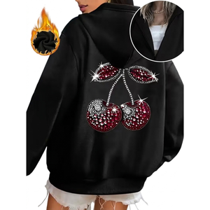 Sweat-shirt pour femme de haute qualité, effet délavé, logo personnalisé, coupe ample, col rond vintage - Product Image 1