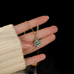 Nuevo Colgante para Árbol de Navidad, Chapado en Oro, con Cristales de Estrás, Amuleto Unisex, Regalo de Joyería, Colgante Temático Adorable - Product Image 4