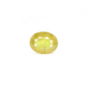 Natural Yellow Sapphire 5.45 Carat Oval Cut Loose Gemstone for Fine Jewelry - Product Image 1