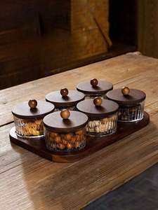 Boîte à épices artisanale en bois de Sheesham avec motif gravé – Organisateur d'épices en bois de qualité export - Product Image 2