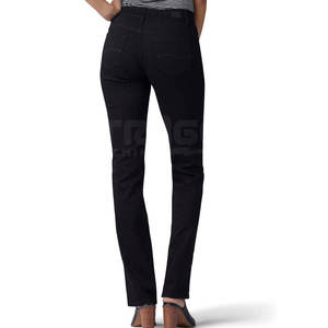 Pantalones Vaqueros Casuales Rectos y Ligeros para Mujer, Hechos a Medida, 100% Algodón, para Uso en Exteriores, de Secado Rápido, con Logotipo y Diseño Personalizados - Product Image 3