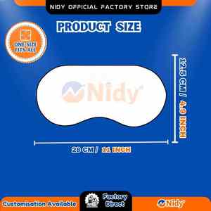 Almohada de Masaje Ocular Nidy con Funda Impermeable Desechable, Reposa Ojos de Terciopelo Suave para Uso Doméstico, Alivio Anti-Hinchazón, Set Gris Blanco - Product Image 2