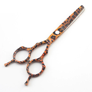 2026 Customized Hairdresser Scissors Hair Leopard Scissors <b>Barber</b> Shears Hair Cut Hairdressing Scissor <b>Set</b> - Product Image 3