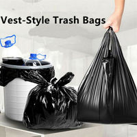 Bolsa de basura grande de plástico negro Bolsa de basura de plástico forro de plástico