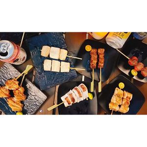 Spiedini in bambù da 8 pollici, 100 pz/sacchetto, per grigliate all'aperto e barbecue, GM1076, accessori premium per barbecue - Product Image 3