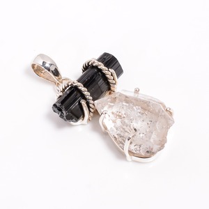 Colgantes Solitarios Clásicos Antiguos de Plata de Ley 925 con Piedras Preciosas Naturales - Joyería Hecha a Mano para Regalos - Product Image 5