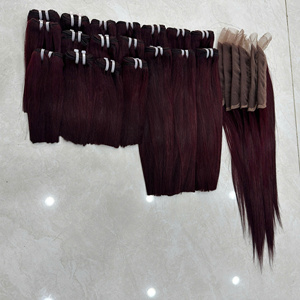 Extensiones de Cabello Humano Remy Vietnamita Natural SDD, Súper Doble Trama, con Mechas Piano y Mechones Liso Extremo, Material Virgen - Product Image 6