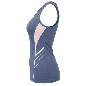 Women's Formal Strappy Tank <b>Top</b> with <b>Feathers</b> Breathable Quick-Dry Fabric for Fashionable Workouts - Product Image 3