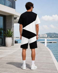 Conjunto de Camiseta y Pantalones Cortos para Hombre RITS, Cuello Redondo, Estilo Casual de Verano, Transpirable, Tejido de Algodón de 200g, Estampado Digital, Precio Económico - Product Image 6
