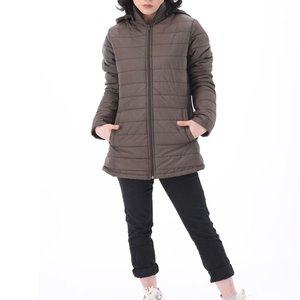 Wholesale Customized Style Best Price Women Puffer Jacket Full <b>Zipper</b> Printed Logo Women Puffer Jackets For Adults - Product Image 3