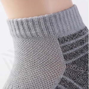 Gray Crew <b>Socks</b> Solid Color Knitted Breathable Cotton Polyester Spandex Adult Casual Daily Wear Spring Season - Product Image 4