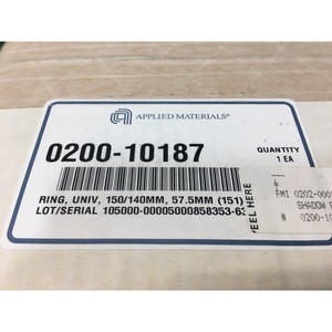 AMAT 0200-10187 ANILLO, UNIV, 150/140MM, 57.5MM - Equipo y Piezas de Semiconductores de Confianza de Global Legacy - Product Image 1