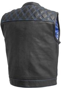 Gilet de moto tendance en cuir personnalisé coupe-vent grande taille pour homme – Fournisseur professionnel de gilets de sécurité pour la conduite 2026 - Product Image 3