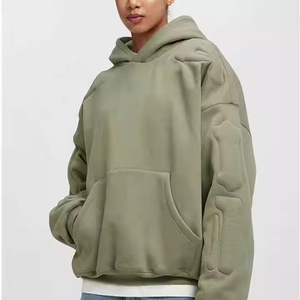 Sudadera con Capucha Unisex al por Mayor 2026, 400gsm, con Relieve 3D, Talla Grande, para Hombre, de Alta Calidad, Personalizada, con Estampado, Estilo Urbano - Product Image 6