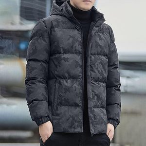 Veste matelassée décontractée d'hiver pour homme, coupe-vent, doudoune épaisse et chaude, OEM - Product Image 1