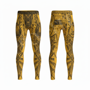 Leggings de compression haute performance OEM ODM, très élastiques, pour la course à pied, la gym, l'entraînement, le fitness, résistants, professionnels, personnalisés - Product Image 5