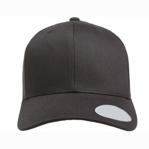 Gorra de béisbol unisex ajustable de 6 paneles con parche de cuero, color sólido, tela de malla transpirable, informal, para primavera y verano, OEM - Product Image 2