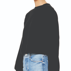 Customized Women's Crew Neck Sweatshirt New Design French Terry with Embroidered Logo Street Wear Hoodies with 3D Pattern - Product Image 5