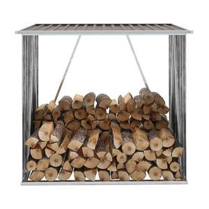 Abri de rangement en rondins de jardin brun 64.2 po x 32.7 po x 60.6 po en acier galvanisé 64.2 po x 32.7 po x 60.6 po - Product Image 1